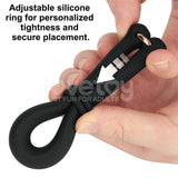 Pinnacle Pro Anyfit Plus Stretcher Black Adjustable Cock Ring - COCK RINGS