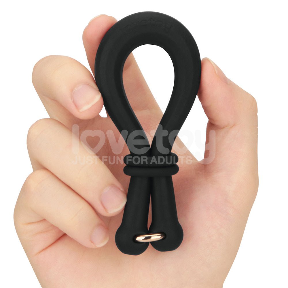 Pinnacle Pro Anyfit Plus Stretcher Black Adjustable Cock Ring - COCK RINGS
