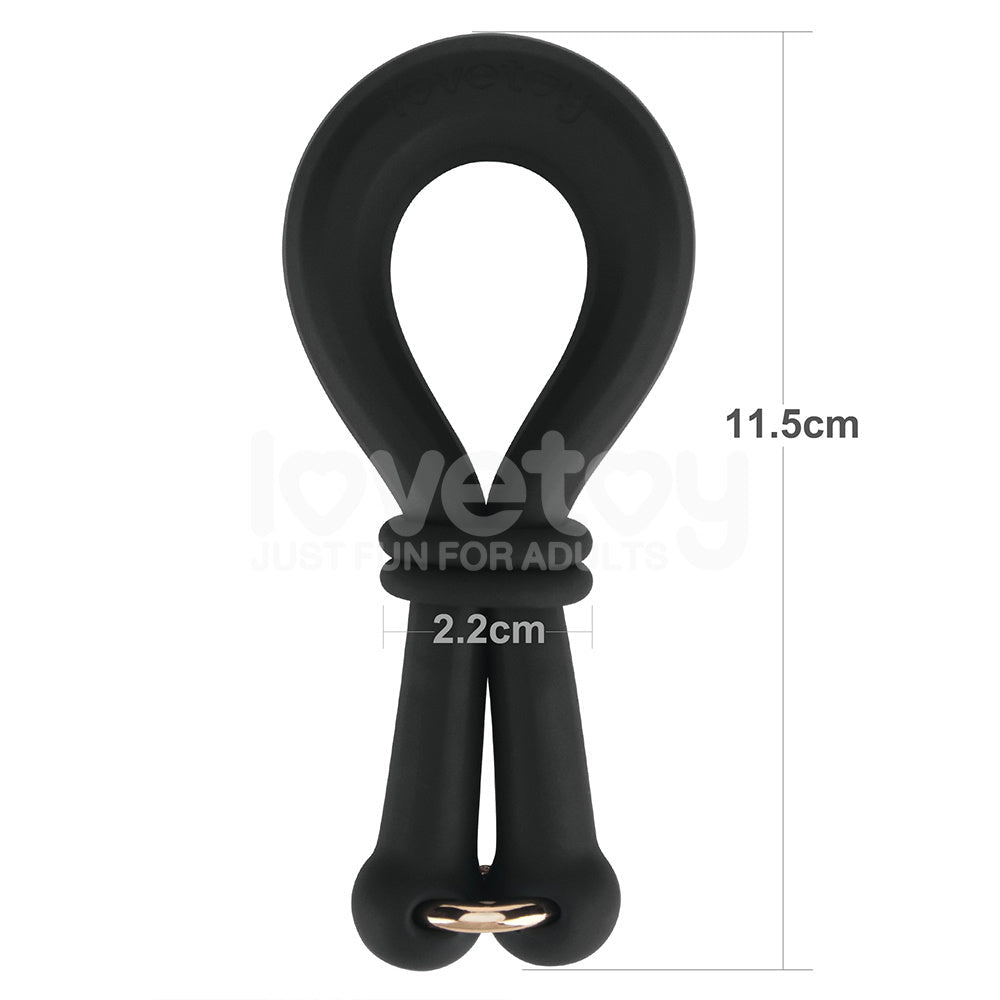 Pinnacle Pro Anyfit Plus Stretcher Black Adjustable Cock Ring - COCK RINGS