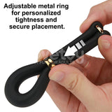 Pinnacle Pro Anyfit Stretcher - Black Adjustable Cock Ring - COCK RINGS