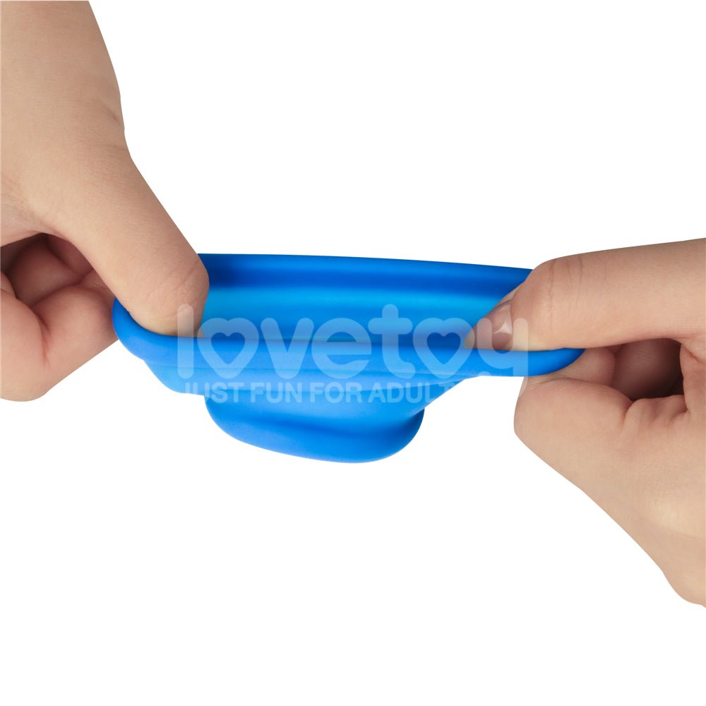 Pinnacle Pro Tapered Squeeze - Blue Ball Stretcher - COCK RINGS