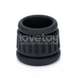 Pinnacle Pro Twin Grip Enhancer - Black Cock & Balls Ring - COCK RINGS
