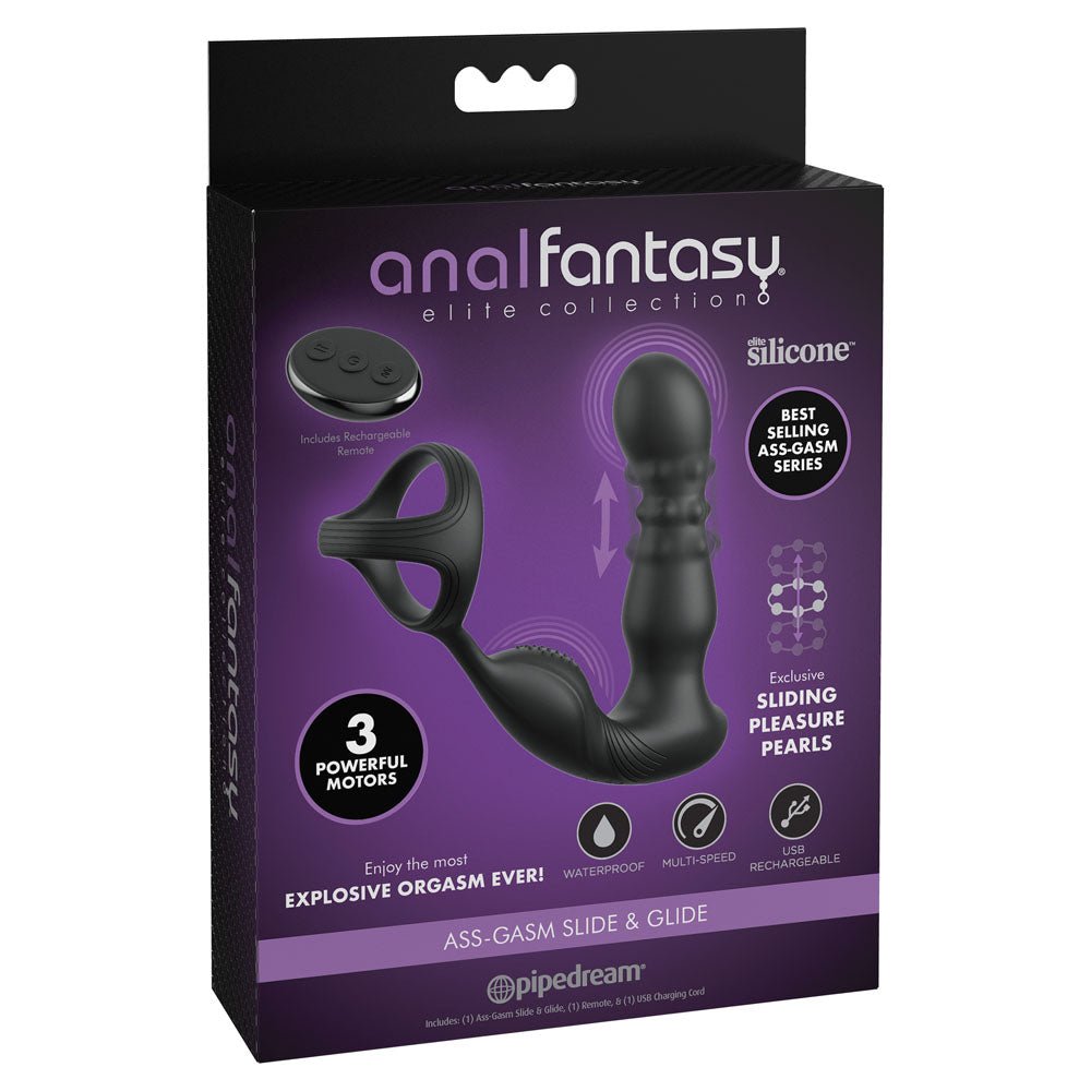 Pipedream Anal Fantasy Elite Ass - Gasm Slide & Glide Prostate Massager - ANAL TOYS