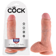 Pipedream King Cock 8 Inch Realistic Dildo with Suction Cup - Flesh - DONGS
