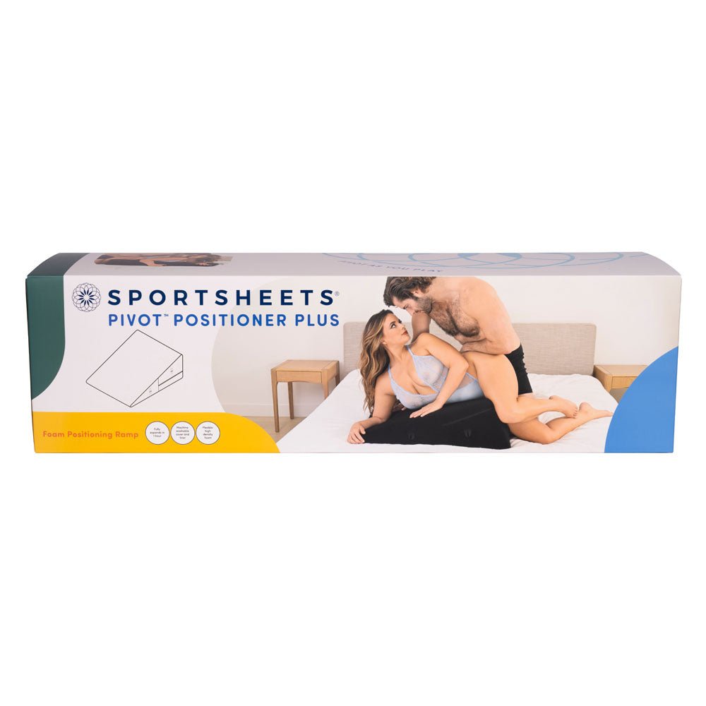 Pivot Positioner Plus - Black XL Foam Position Cushion - BONDAGE - TOYS