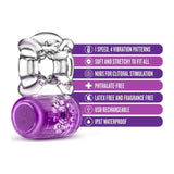 Play with Me Pleaser Rechargeable C Ring Purple - Naughty by Nature Adult Store