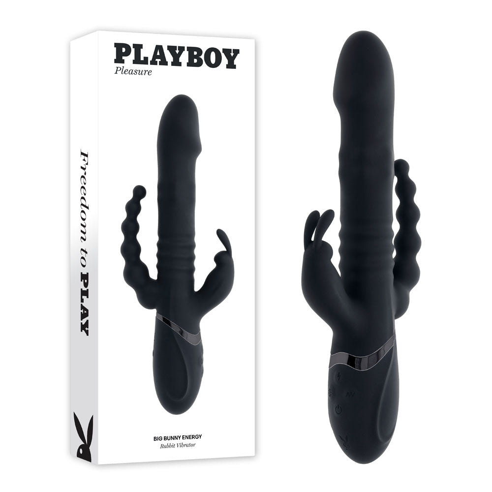 Playboy Pleasure Big Bunny Energy - Triple Stimulating Rabbit Vibrator - VIBRATORS