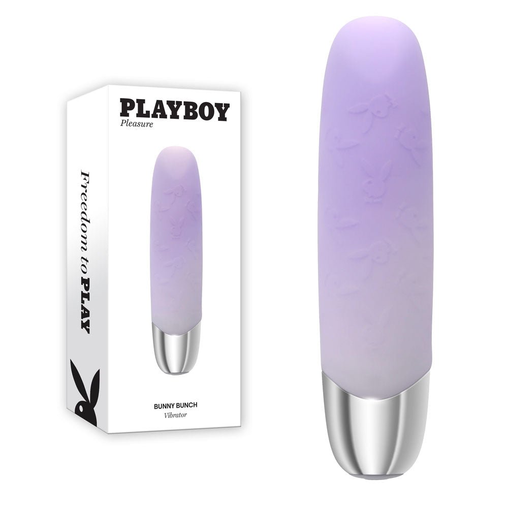 Playboy Pleasure BUNNY BUNCH - Pearl 11.3 cm USB Rechargeable Bullet - BULLETS & EGGS