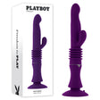 Playboy Pleasure Hoppy Ending – Thrusting Rabbit Vibrator | Purple - VIBRATORS
