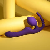 Playboy Pleasure Hug It Out Purple 29 cm USB Rechargeable Strapless Strap On - STRAP - ONS