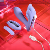 Playboy Pleasure LILAC FANTASY - Tapping Vibrator with Remote - VIBRATORS