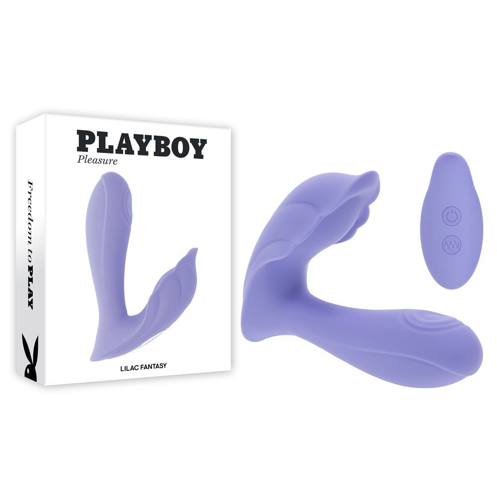 Playboy Pleasure LILAC FANTASY - Tapping Vibrator with Remote - VIBRATORS