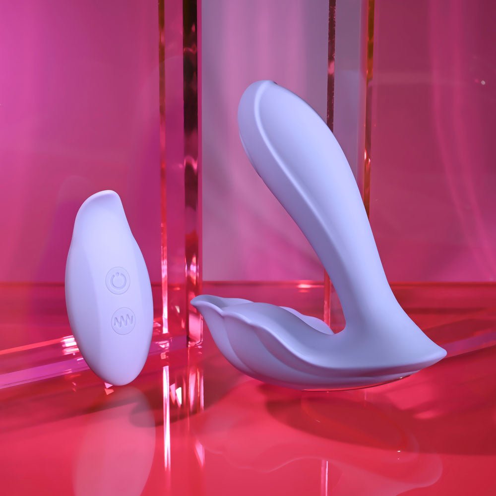 Playboy Pleasure LILAC FANTASY - Tapping Vibrator with Remote - VIBRATORS