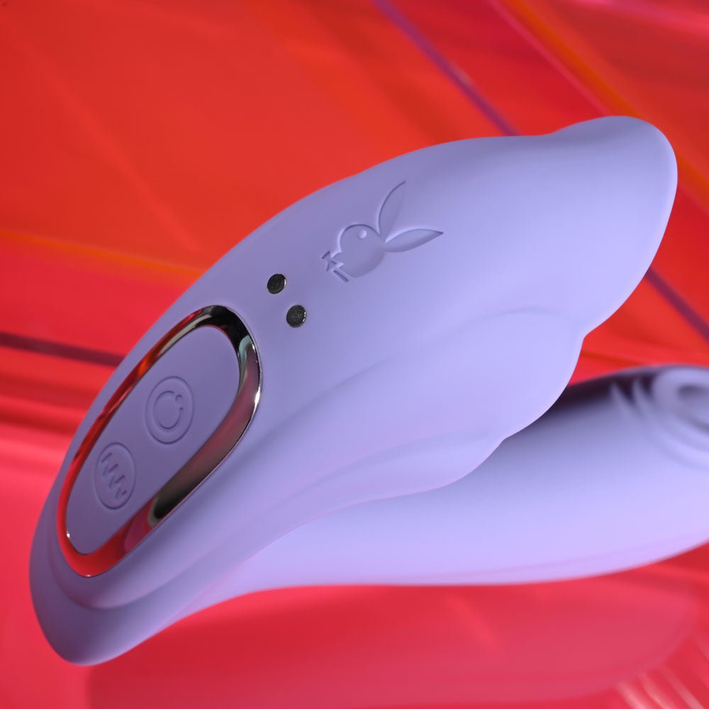 Playboy Pleasure LILAC FANTASY - Tapping Vibrator with Remote - VIBRATORS