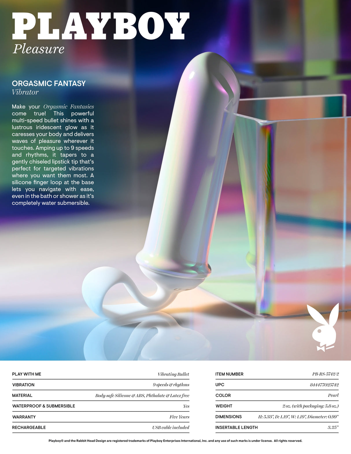 Playboy Pleasure ORGASMIC FANTASY - BULLETS & EGGS