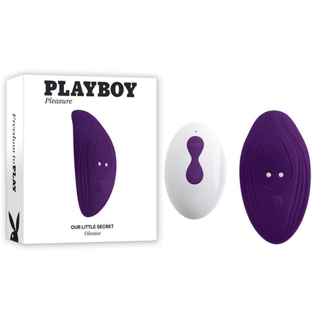 Playboy Pleasure OUR LITTLE SECRET - Purple USB Rechargeable Panty Vibrator with Wireless Remote Control - STIMULATORS