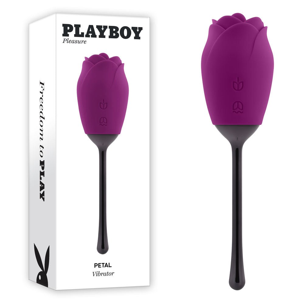 Playboy Pleasure PETAL - Purple USB Rechargeable Flicking Stimulator - STIMULATORS