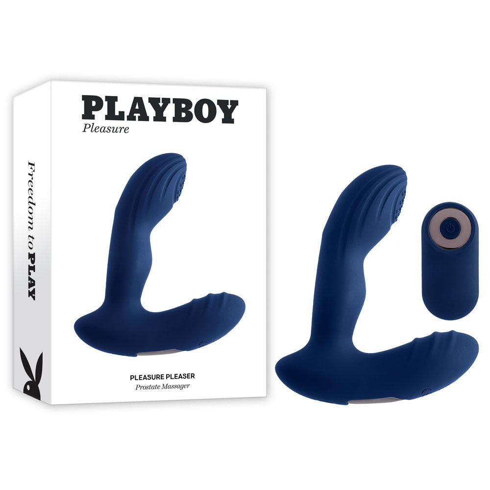 Playboy Pleasure Pleaser – Warming Tapping Prostate Massager with Remote - Anal Toys