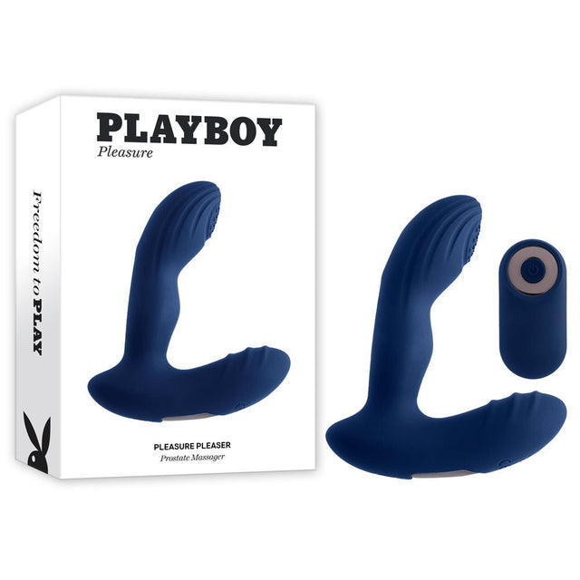Playboy Pleasure Pleaser – Warming Tapping Prostate Massager with Remote - Anal Toys