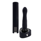 Playboy Pleasure PLEASURE ZONE - Black 21.4 cm Rechargeable Vibrator with USB Charging Dock - VIBRATORS