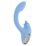 Playboy Pleasure SAPPHIRE SKY Vibrator with Double Tongue Stimulator - VIBRATORS