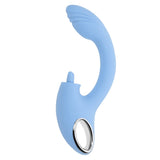 Playboy Pleasure SAPPHIRE SKY Vibrator with Double Tongue Stimulator - VIBRATORS
