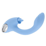 Playboy Pleasure SAPPHIRE SKY Vibrator with Double Tongue Stimulator - VIBRATORS