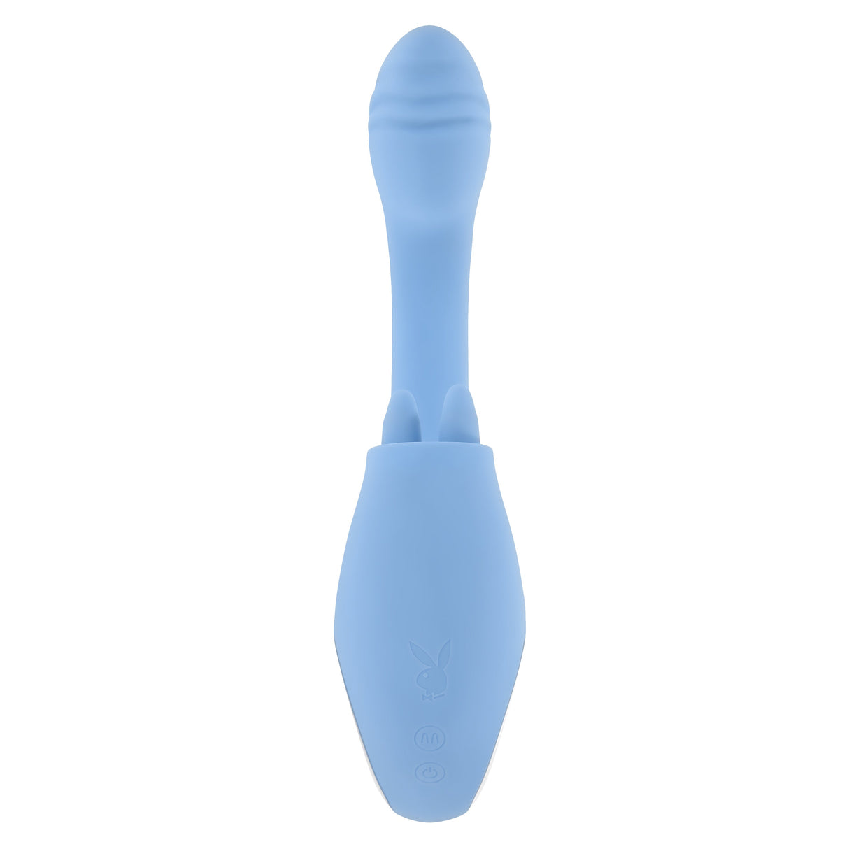 Playboy Pleasure SAPPHIRE SKY Vibrator with Double Tongue Stimulator - VIBRATORS