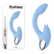 Playboy Pleasure SAPPHIRE SKY Vibrator with Double Tongue Stimulator - VIBRATORS
