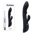 Playboy Pleasure THATS THE SPOT - Black 23.3 cm USB Rechargeable Rabbit Vibrator with G - Spot Tapper - VIBRATORS