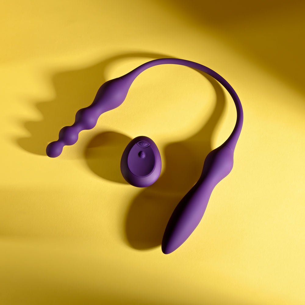 Playboy Pleasure This And That Purple DualEnded Vibrator - VIBRATORS