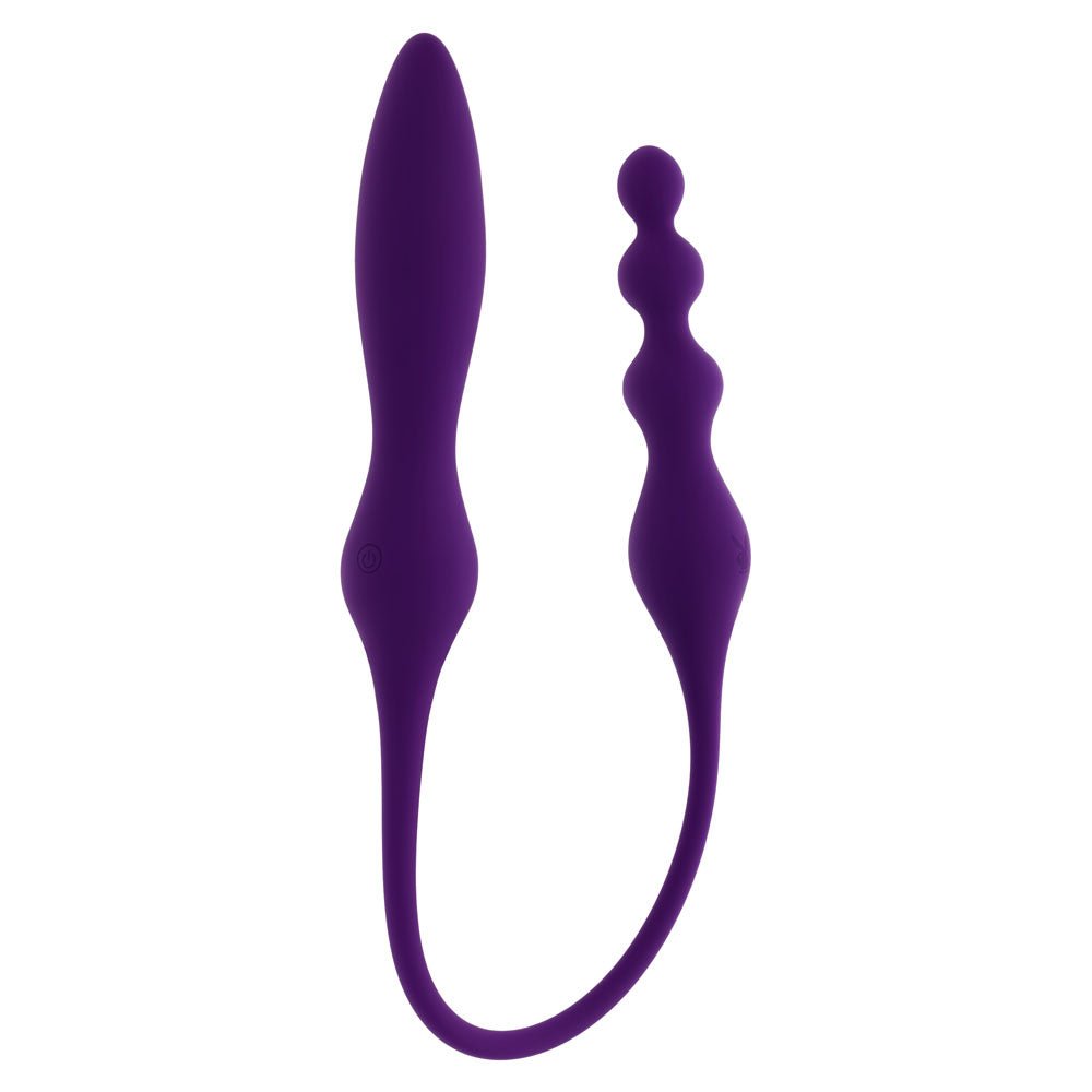 Playboy Pleasure This And That Purple DualEnded Vibrator - VIBRATORS
