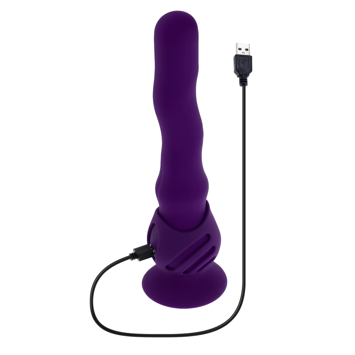 Playboy Pleasure Wiggle It Purple Wiggling Vibrator - VIBRATORS