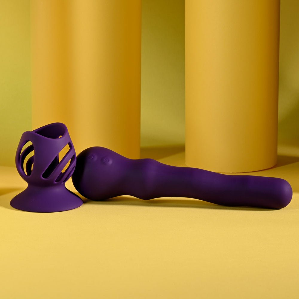 Playboy Pleasure Wiggle It Purple Wiggling Vibrator - VIBRATORS