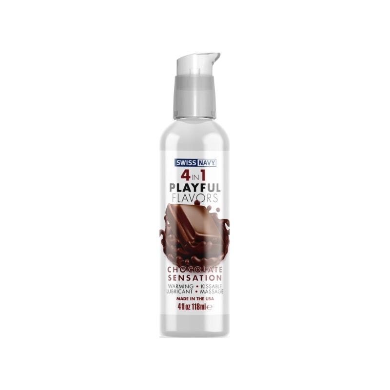 Playful Flavours 4 In 1 Chocolate Sensation 4oz/118ml - Lotions & Potions
