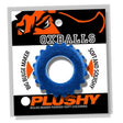 Plushy Cock Ring Blue - Cock Rings