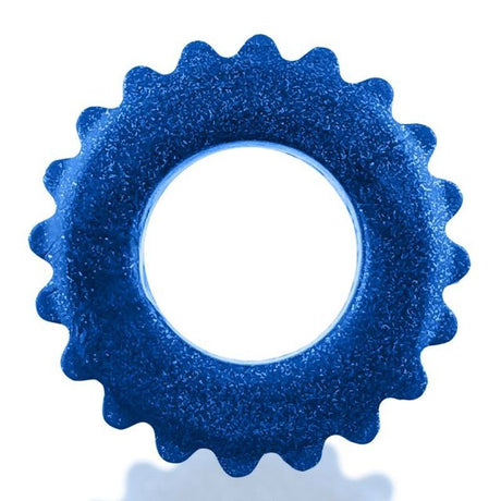 Plushy Cock Ring Blue - Cock Rings
