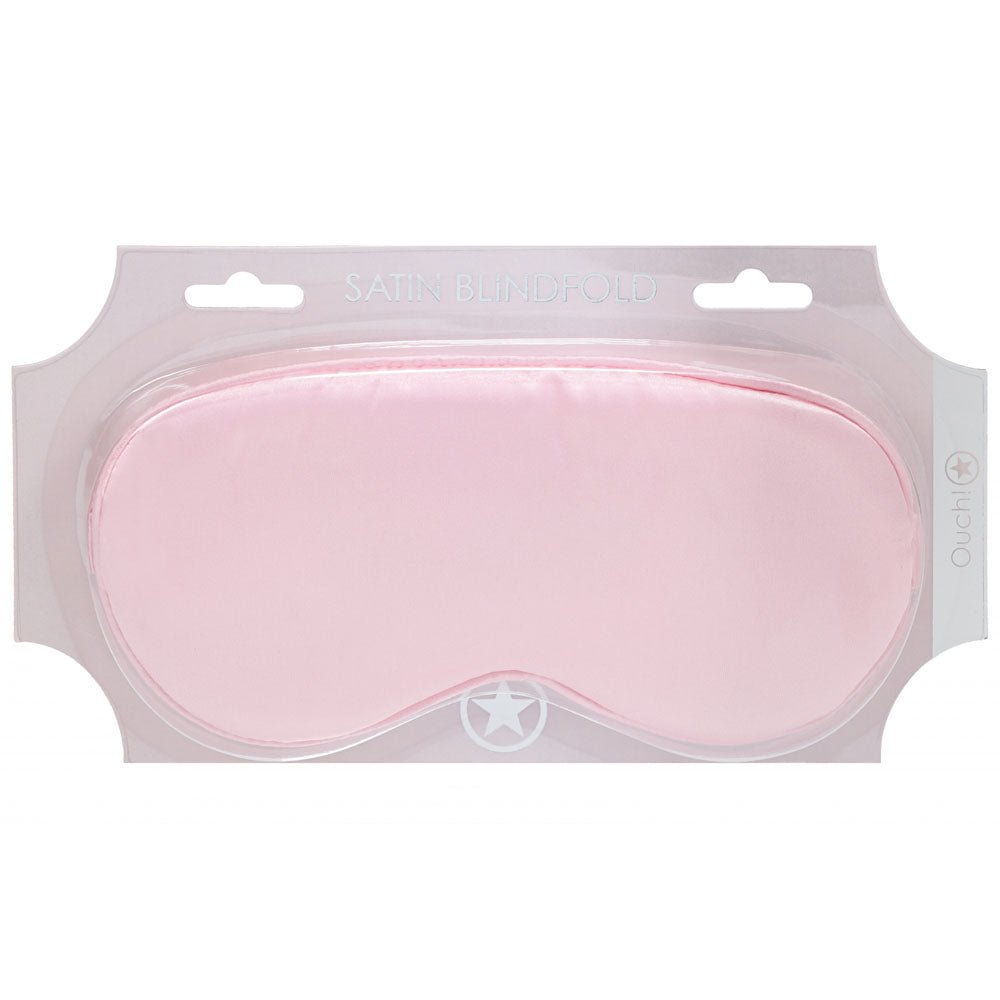 Powder Pink Satin Eye Mask for Gentle Night Comfort - BONDAGE - TOYS