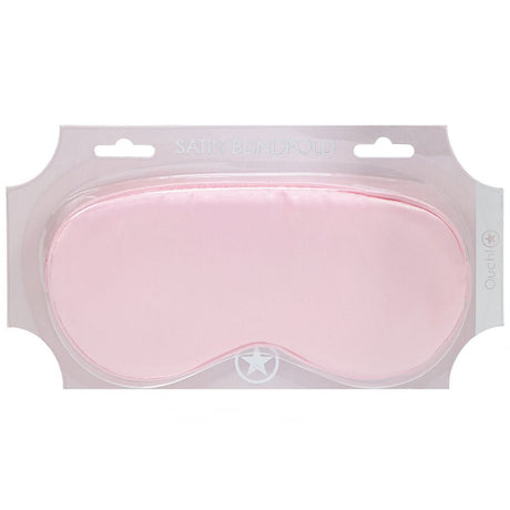 Powder Pink Satin Eye Mask for Gentle Night Comfort - BONDAGE - TOYS