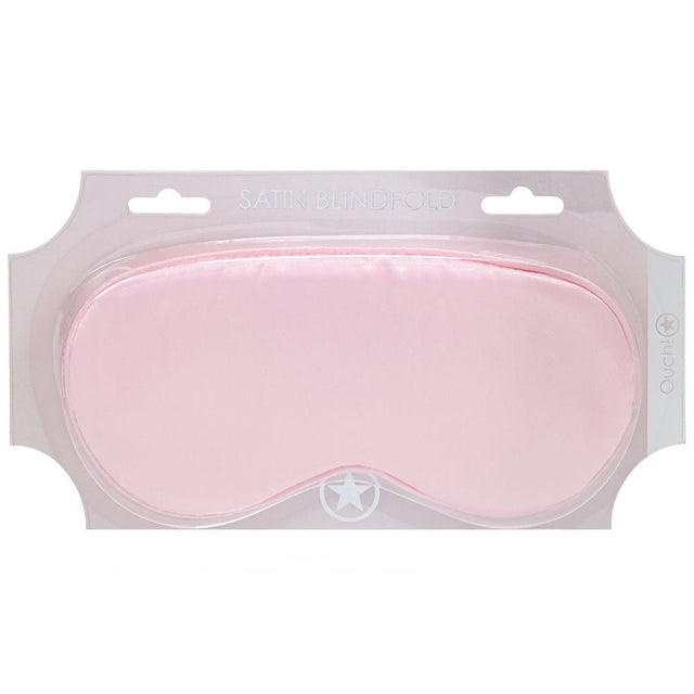 Powder Pink Satin Eye Mask for Gentle Night Comfort - BONDAGE - TOYS