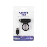 Power Bullet Cosmic Cock Ring w Bullet Black - Naughty by Nature Adult Store