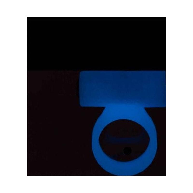 Power Bullet Cosmic Cock Ring w Bullet Glow in the Dark - Adult Toys