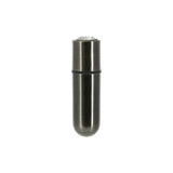 Power Bullet First Class 6cm Rechargeable w Crystal Gun Metal - Adult Toys