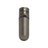 Power Bullet First Class 6cm Rechargeable w Crystal Gun Metal - Adult Toys