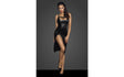 Power Wetlook Midi Dress w Front Zipper - Naughty by Nature Adult Store