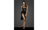 Power Wetlook Midi Dress w Front Zipper - Naughty by Nature Adult Store