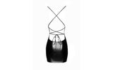 Power Wetlook Mini Dress w Lace Up Back - Lingerie
