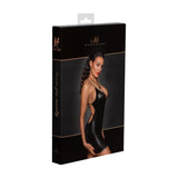 Power Wetlook Mini Dress w Lace Up Back - Lingerie
