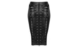 Power Wetlook Pencil Skirt w Long Zipper - Naughty by Nature Adult Store