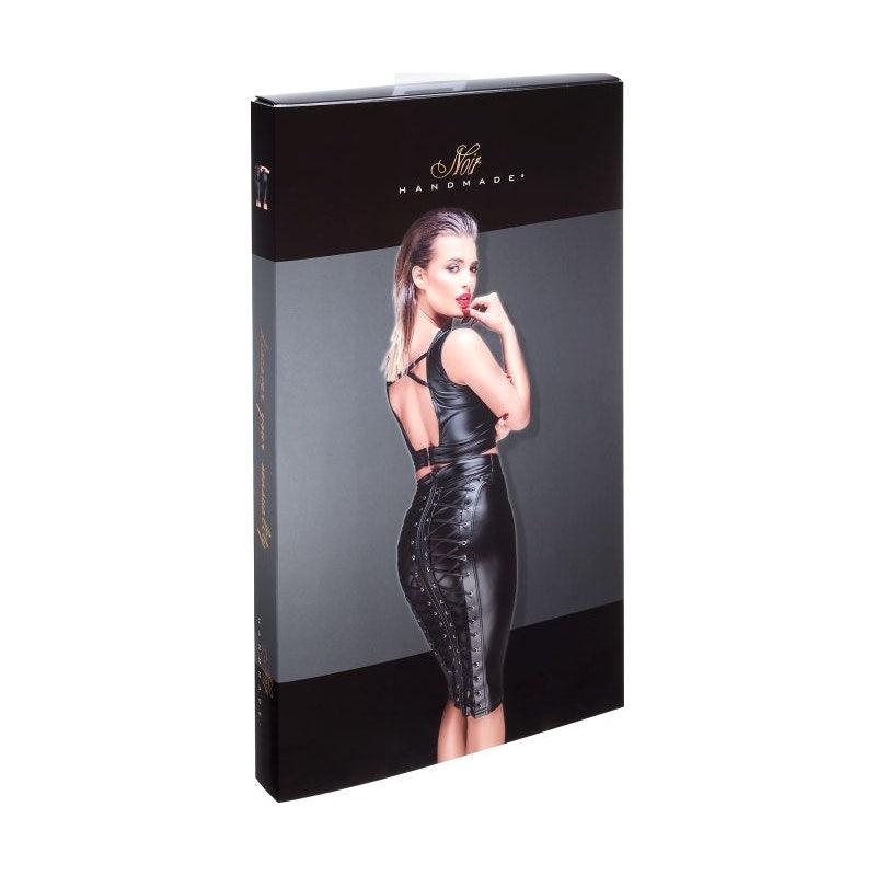 Power Wetlook Pencil Skirt w Long Zipper - Naughty by Nature Adult Store